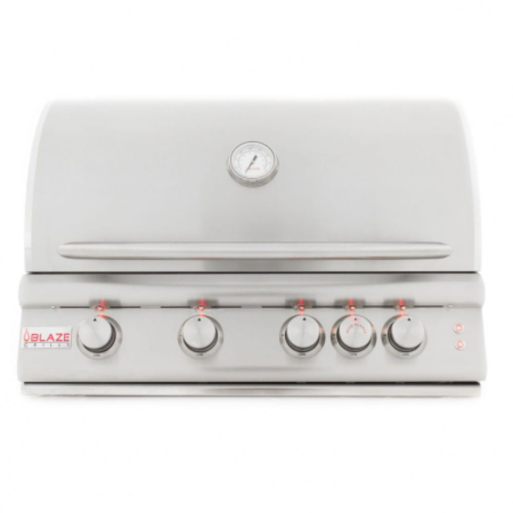 GRILLDEN™ blaze 32 inch 4 burner lte gas grill with rear burner lighting system