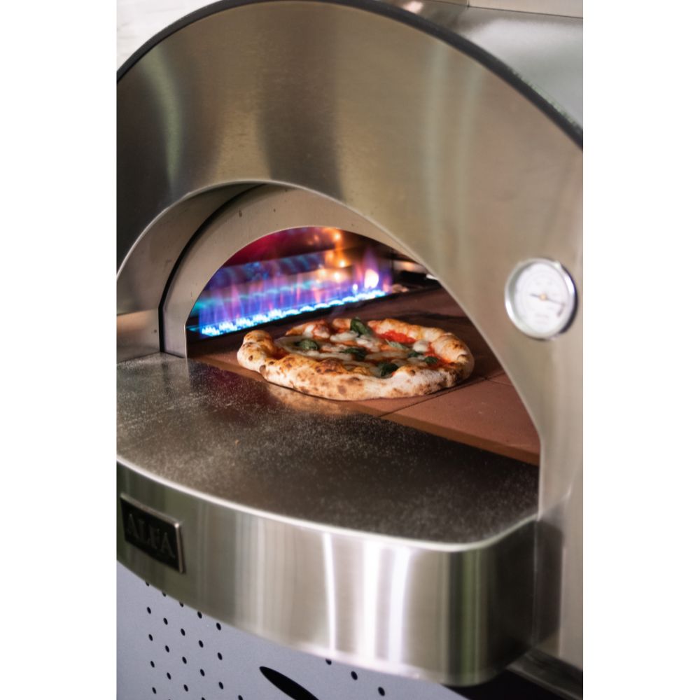 GRILLDEN™ alfa classico 4 pizze freestanding grey pizza oven