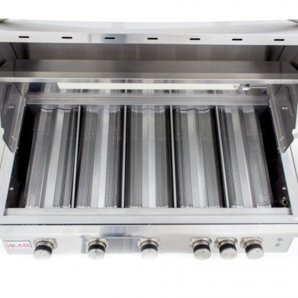 GRILLDEN™ blaze 40 inch 5 burner lte gas grill with rear burner lighting system