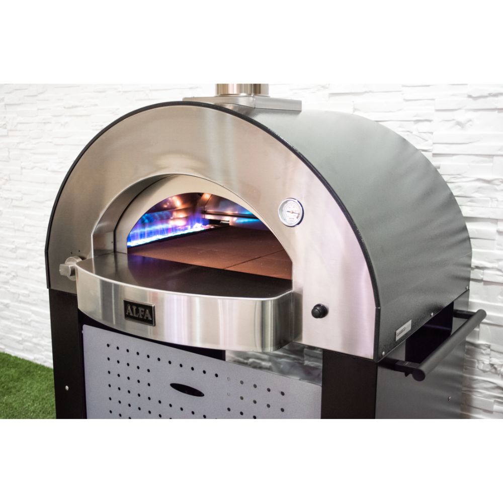 GRILLDEN™ alfa classico 4 pizze freestanding grey pizza oven