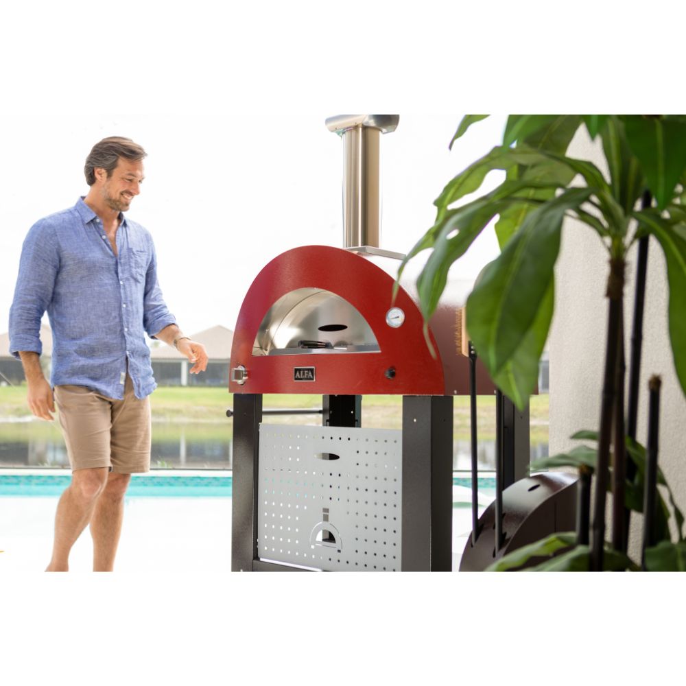 GRILLDEN™ alfa moderno 3 pizze freestanding gas oven