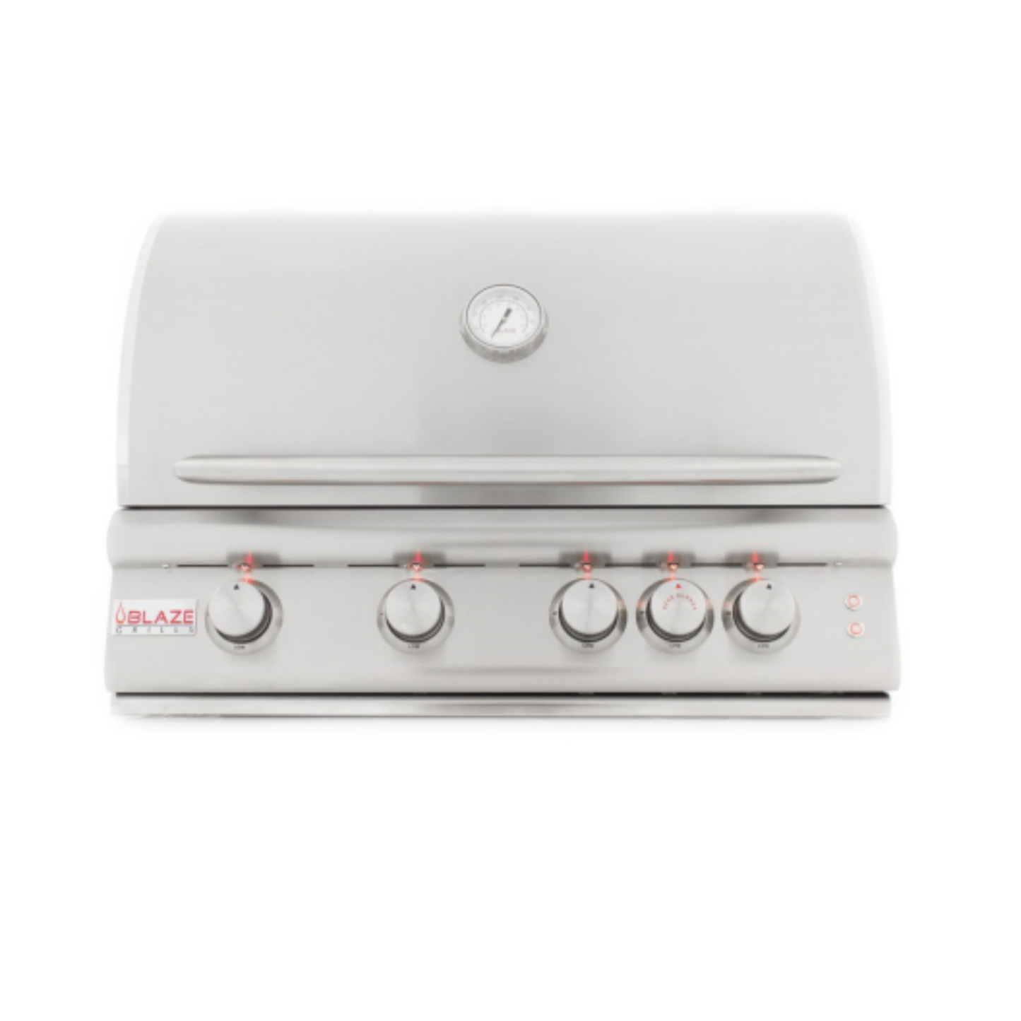 GRILLDEN™ blaze 32 inch 4 burner lte built in gas grill with rear burner and built in lighting system