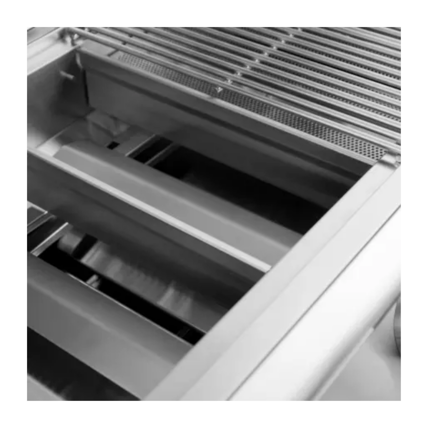 GRILLDEN™ blaze 32 inch 4 burner lte built in gas grill with rear burner and built in lighting system