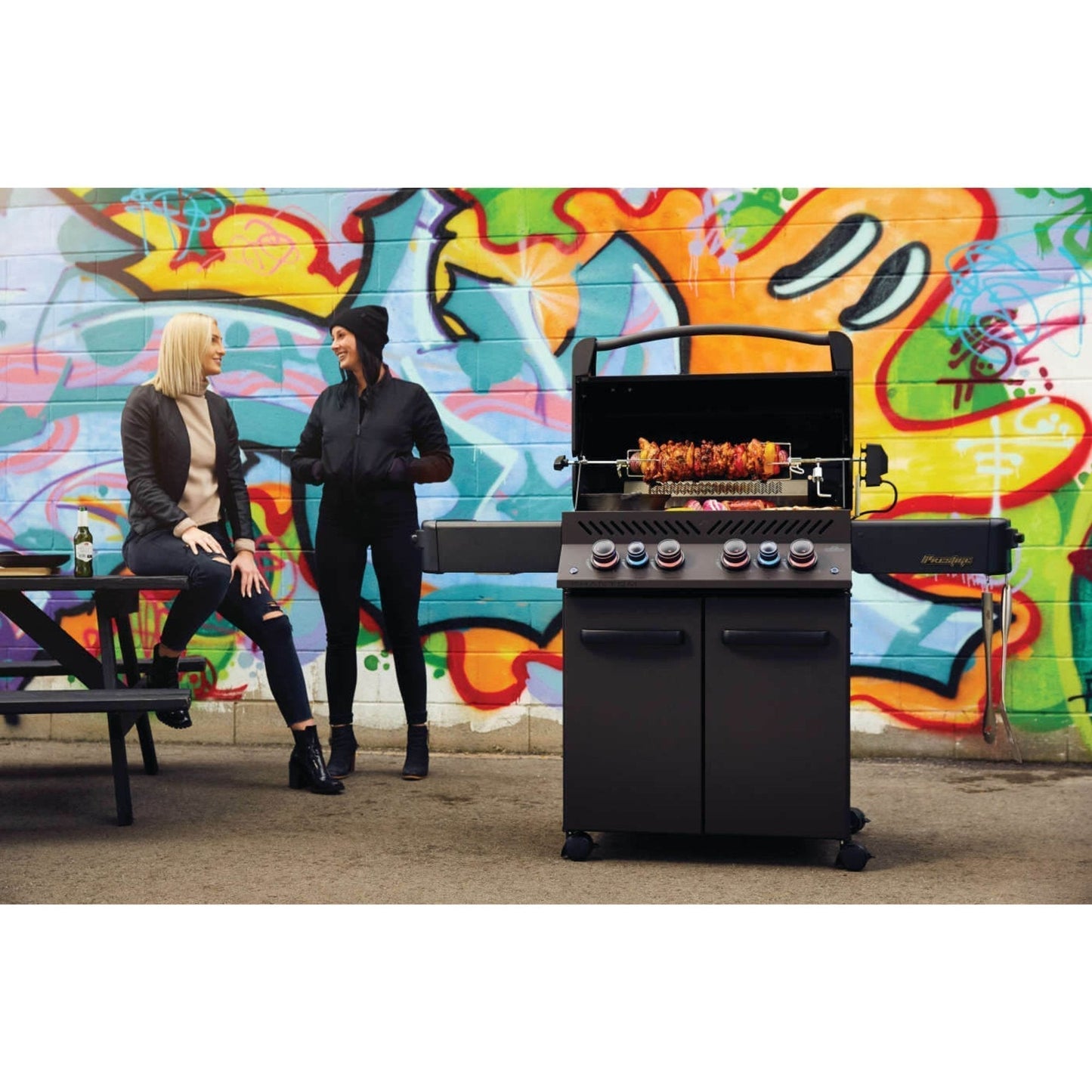 GRILLDEN™ napoleon phantom prestige 500 rsib freestanding gas grill w infrared side and rear burners