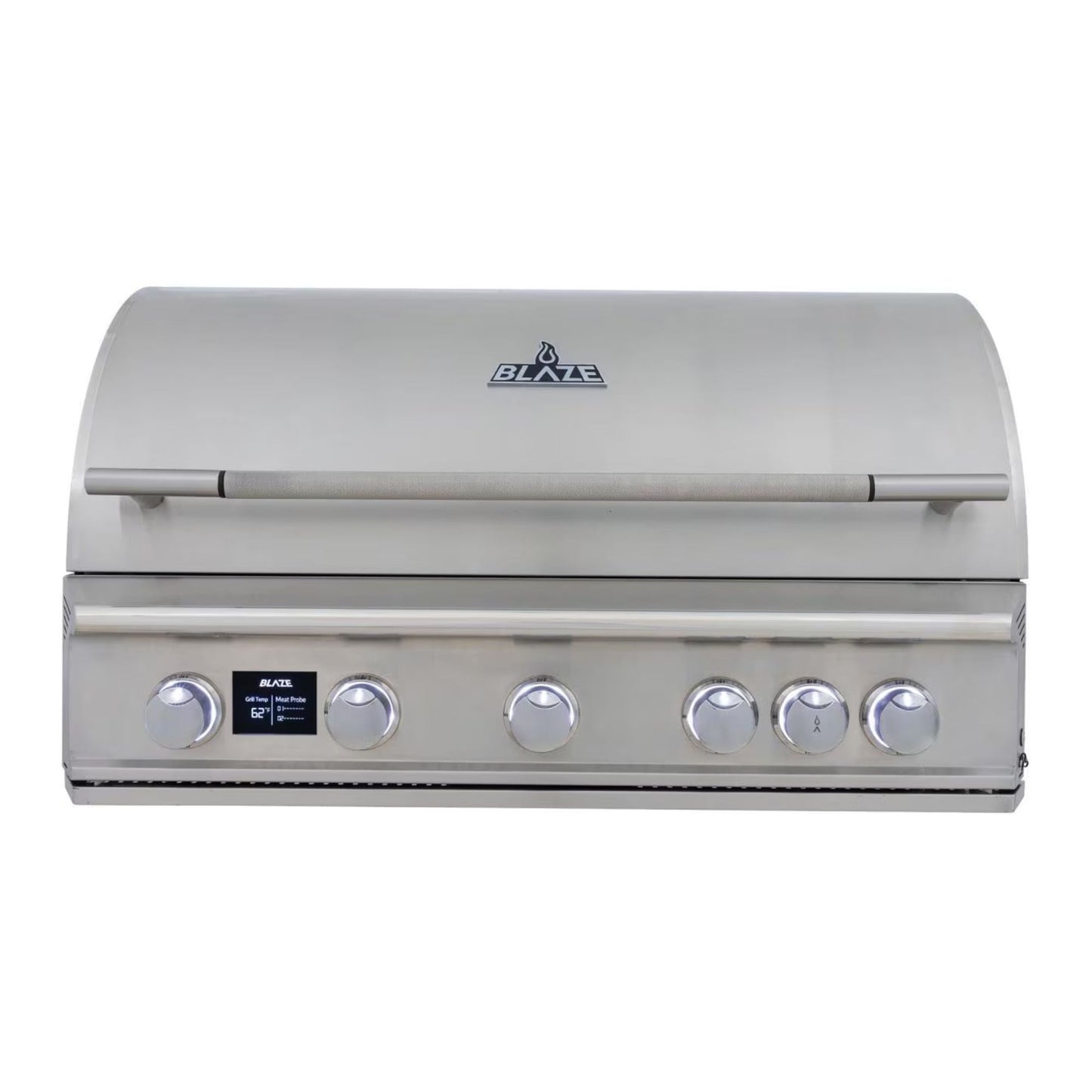 GRILLDEN™ blaze lte pro 40 inch 5 burner built in gas grill w digital temperature screen rear infrared burner