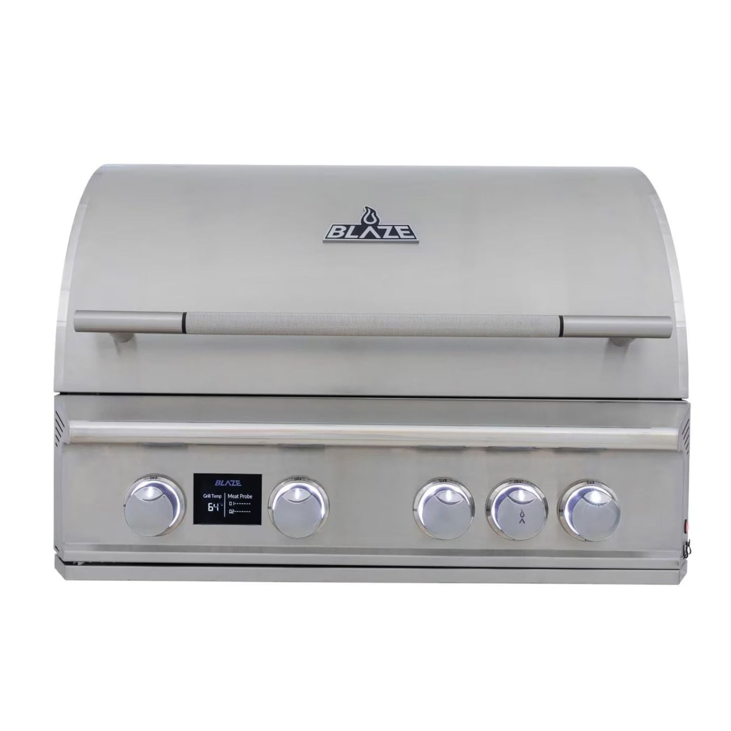 GRILLDEN™ blaze lte pro 32 inch 4 burner built in gas grill w digital temperature screen rear infrared burner