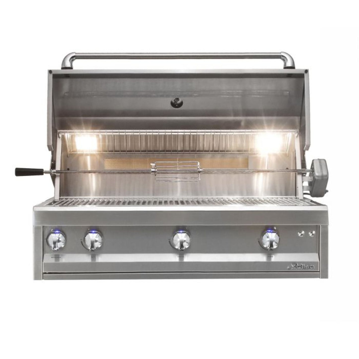GRILLDEN™ artisan professional 42 inch 3 burner built in gas grill w rotisserie