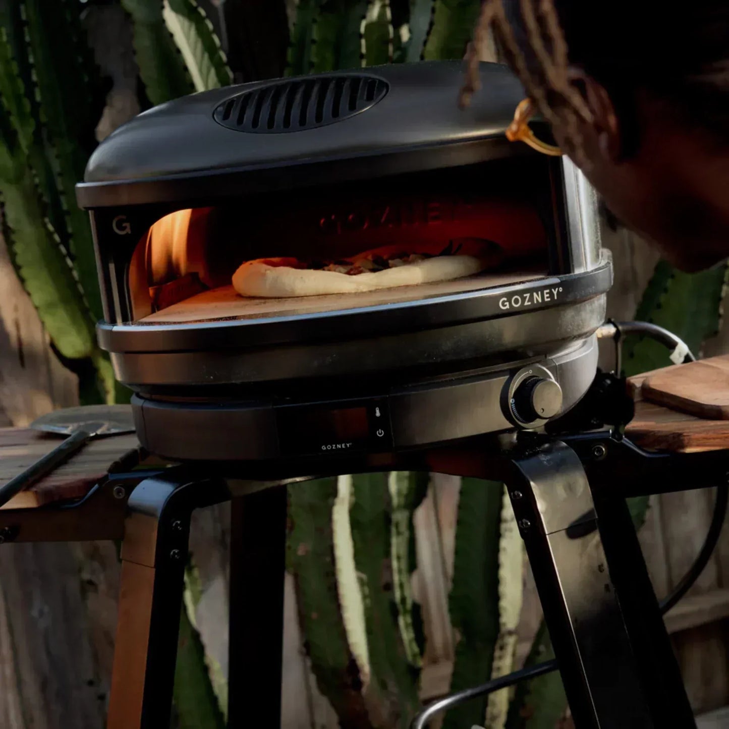 GRILLDEN™ gozney arc off black outdoor propane gas freestanding pizza oven