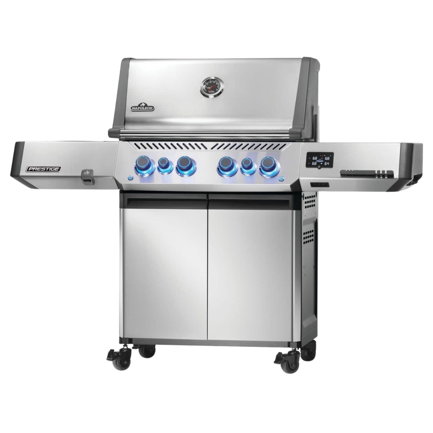 GRILLDEN™ napoleon new prestige® 500 connected rsib freestanding gas grill w infrared side and rear burner
