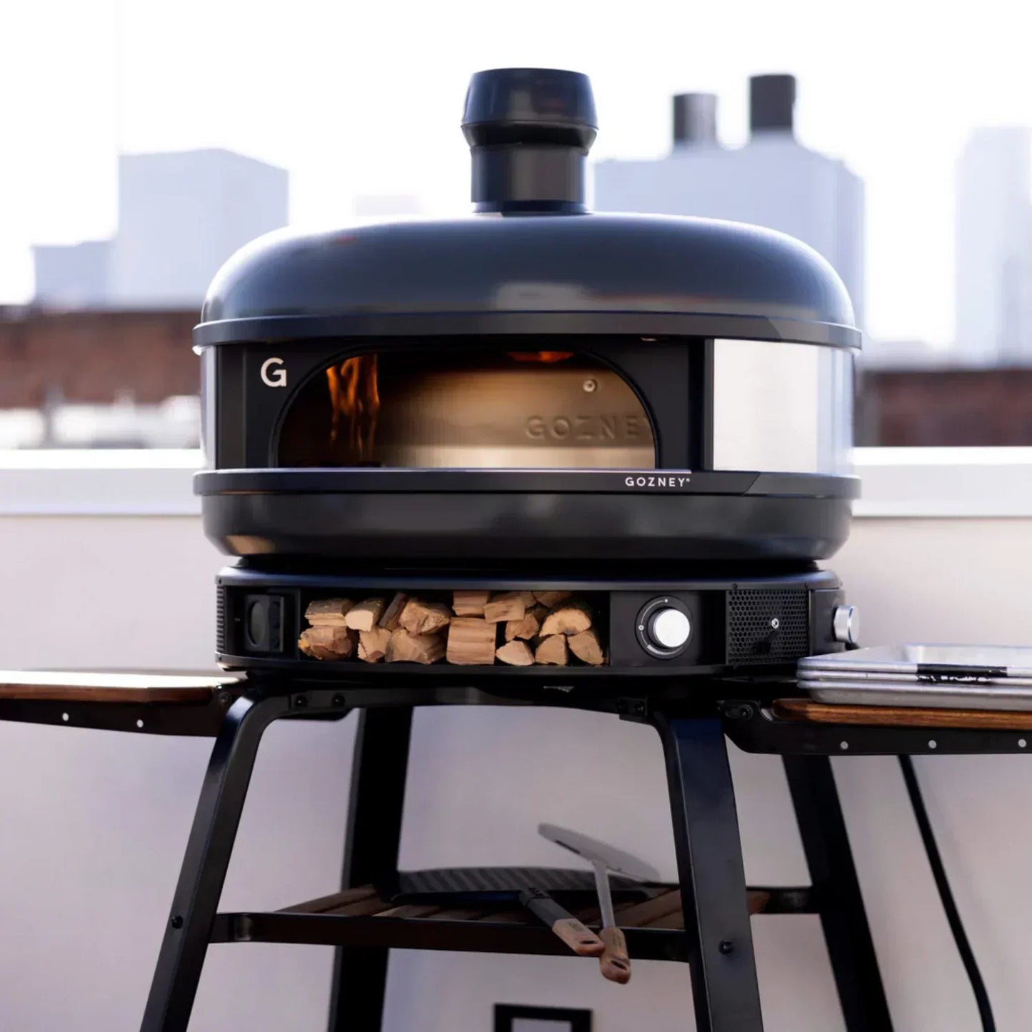 GRILLDEN™ gozney off black dome outdoor freestanding propane gas pizza oven