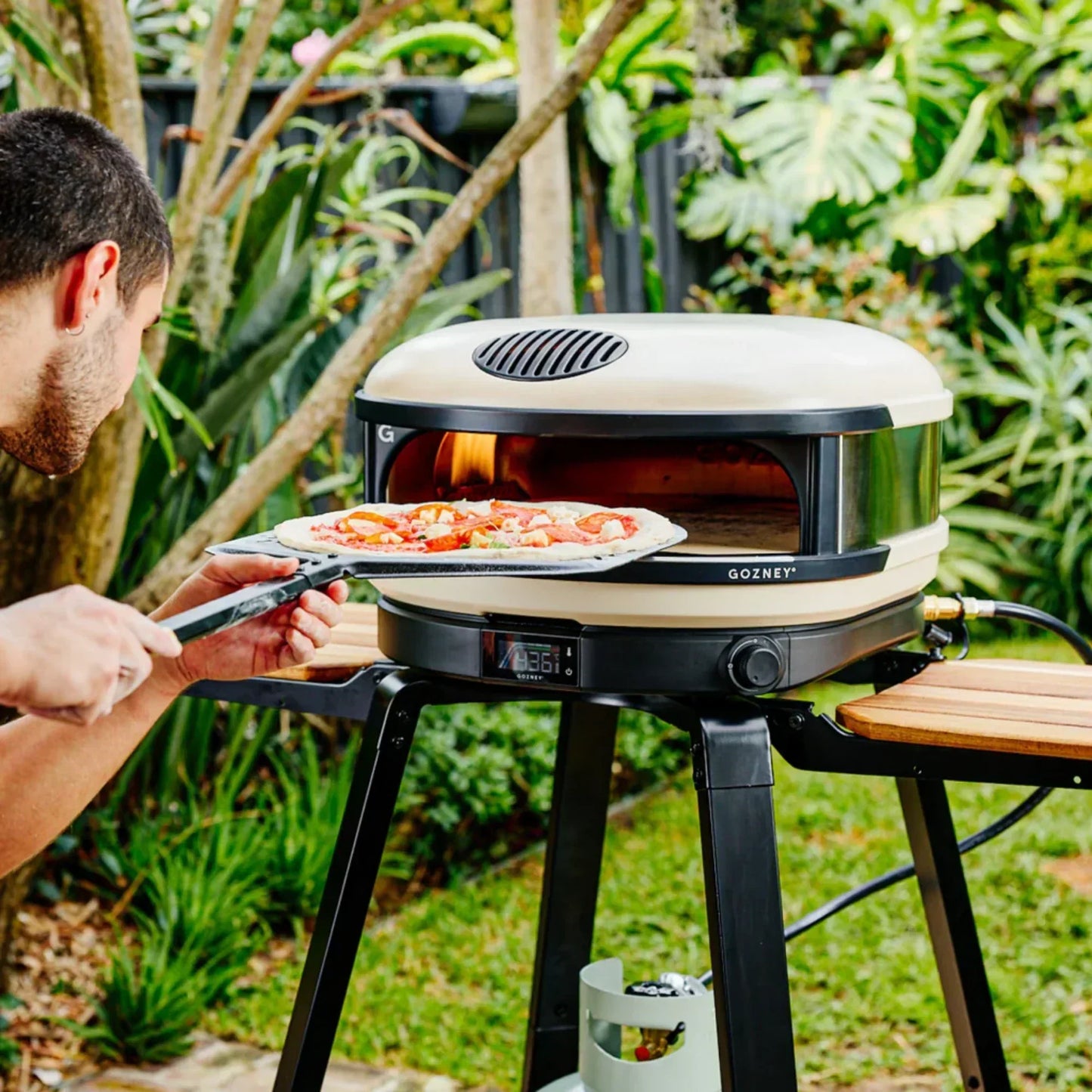 GRILLDEN™ gozney arc xl outdoor propane gas freestanding pizza oven with cover