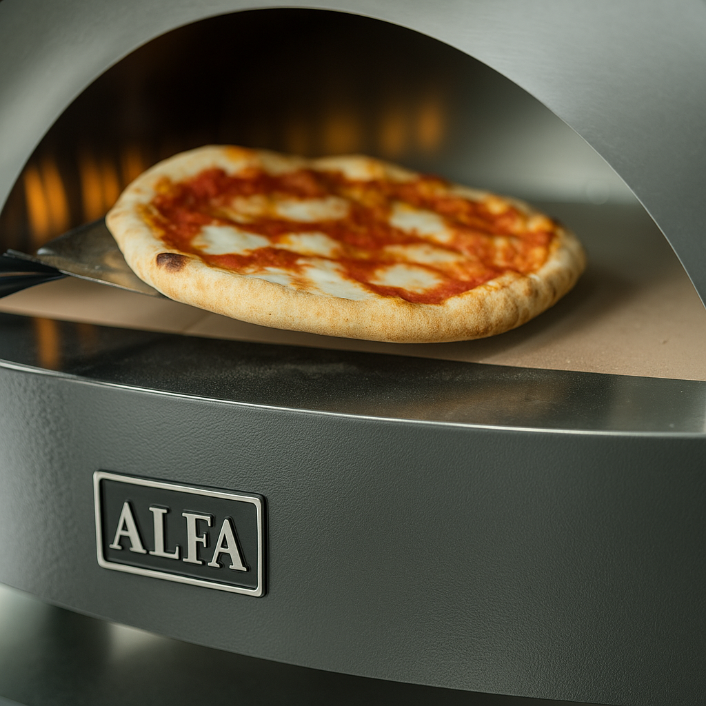 GRILLDEN™ alfa moderno anthracite grey 3 pizze freestanding gas pizza oven