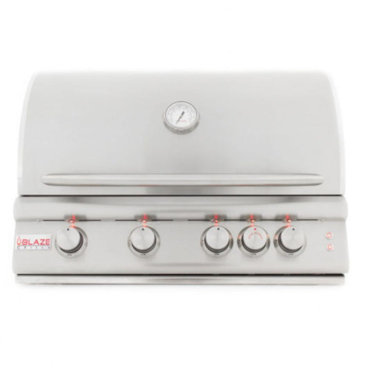 GRILLDEN™ blaze 32 inch 4 burner lte gas grill with rear burner lighting system