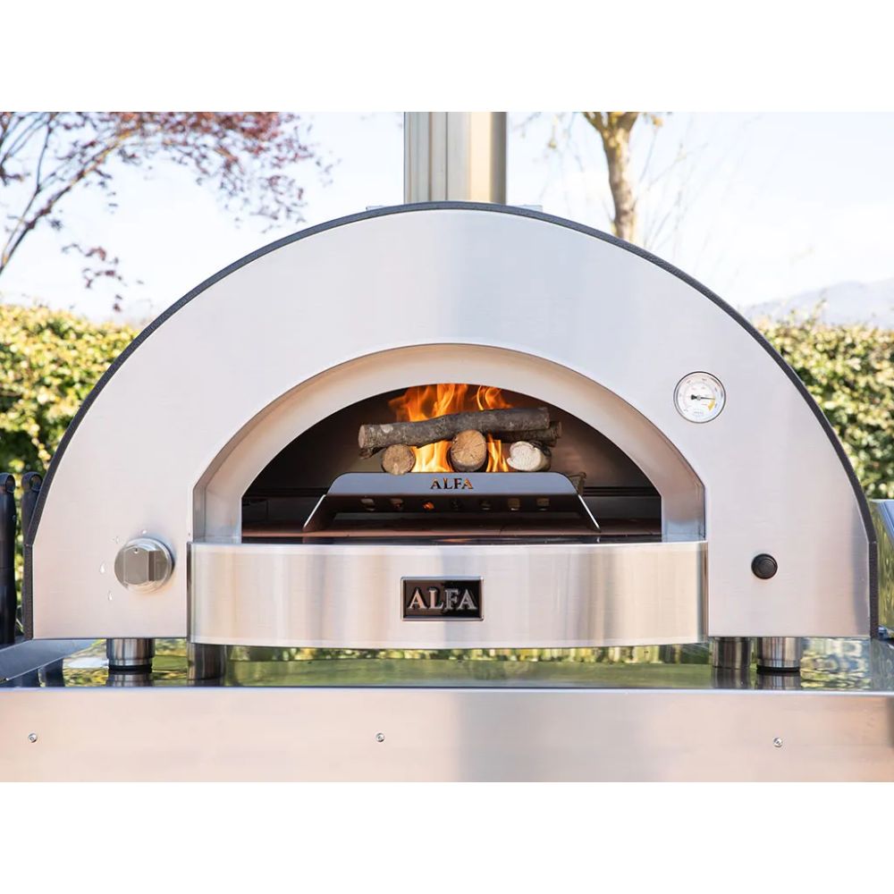 GRILLDEN™ alfa classico 4 pizze freestanding grey pizza oven