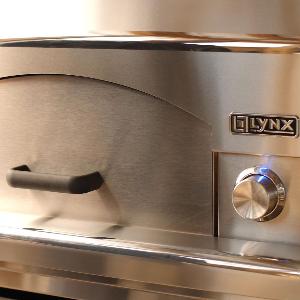 GRILLDEN™ lynx napoli lpzaf professional 30 inch gas outdoor pizza oven on mobile cart