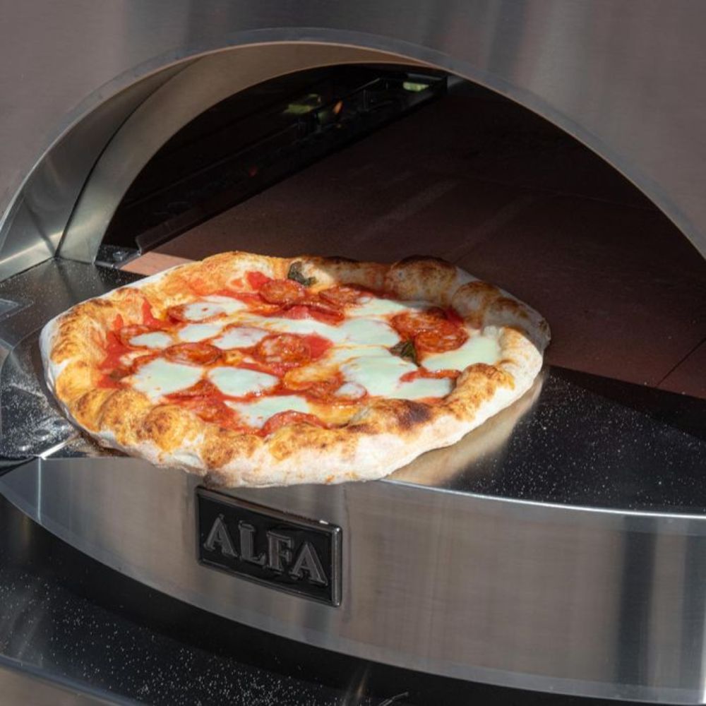 GRILLDEN™ alfa classico 2 pizze freestanding grey pizza oven
