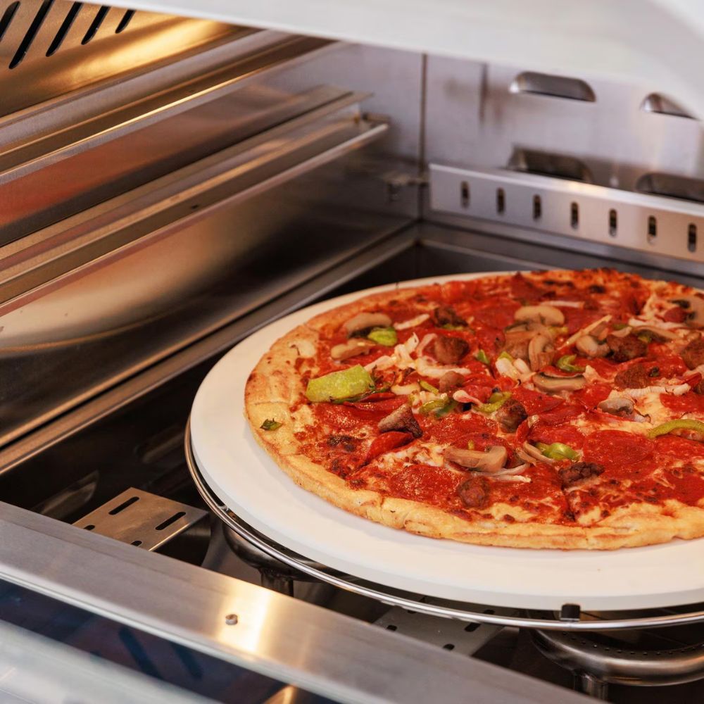 GRILLDEN™ blaze blz 26 pzovn lp 26 inch freestanding outdoor pizza oven with rotisserie cart