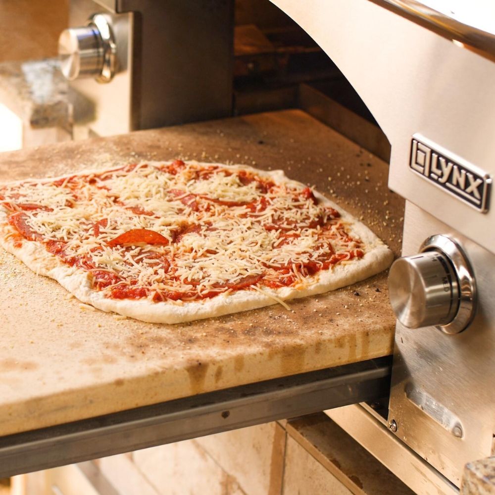 GRILLDEN™ lynx napoli lpzaf professional 30 inch gas outdoor pizza oven on mobile cart