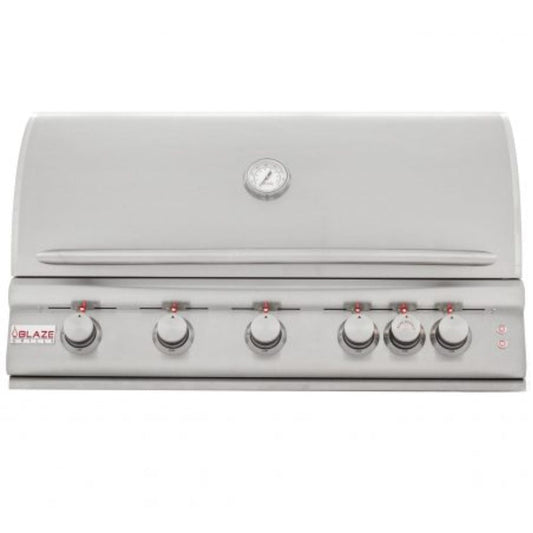 GRILLDEN™ blaze 40 inch 5 burner lte gas grill with rear burner lighting system