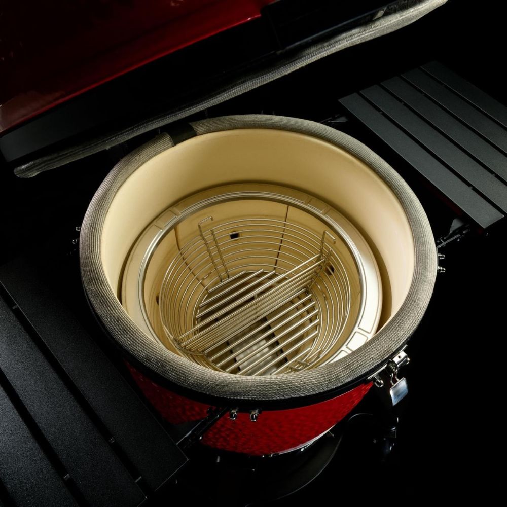 GRILLDEN™ kamado joe big joe iii freestanding 24 inch charcoal grill w grill gripper ash tool