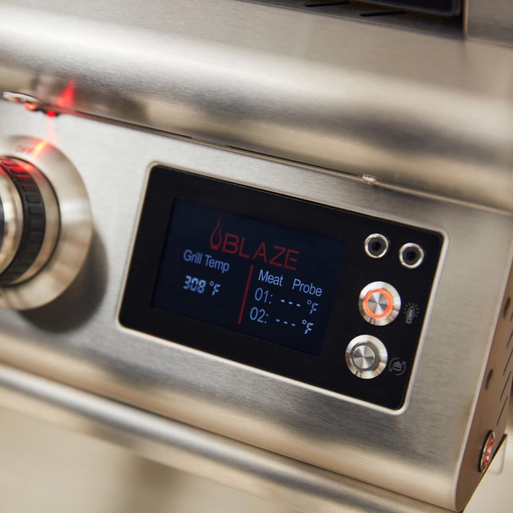 GRILLDEN™ blaze blz 26 pzovn lp 26 inch freestanding outdoor pizza oven with rotisserie cart
