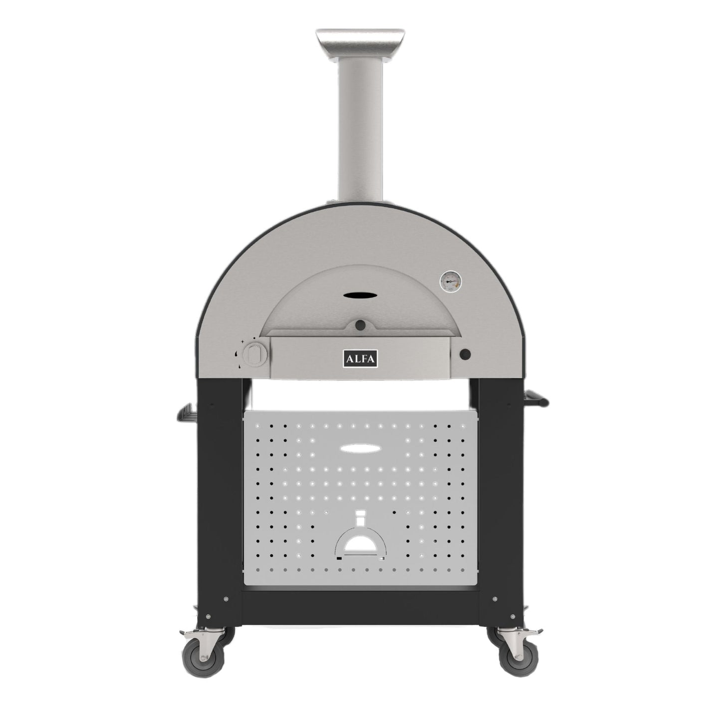GRILLDEN™ alfa classico 2 pizze freestanding grey pizza oven