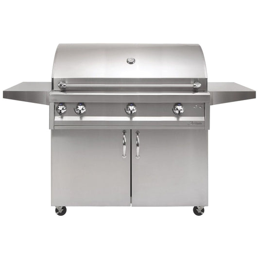 GRILLDEN™ artisan professional 42 inch 3 burner freestanding gas grill w rotisserie