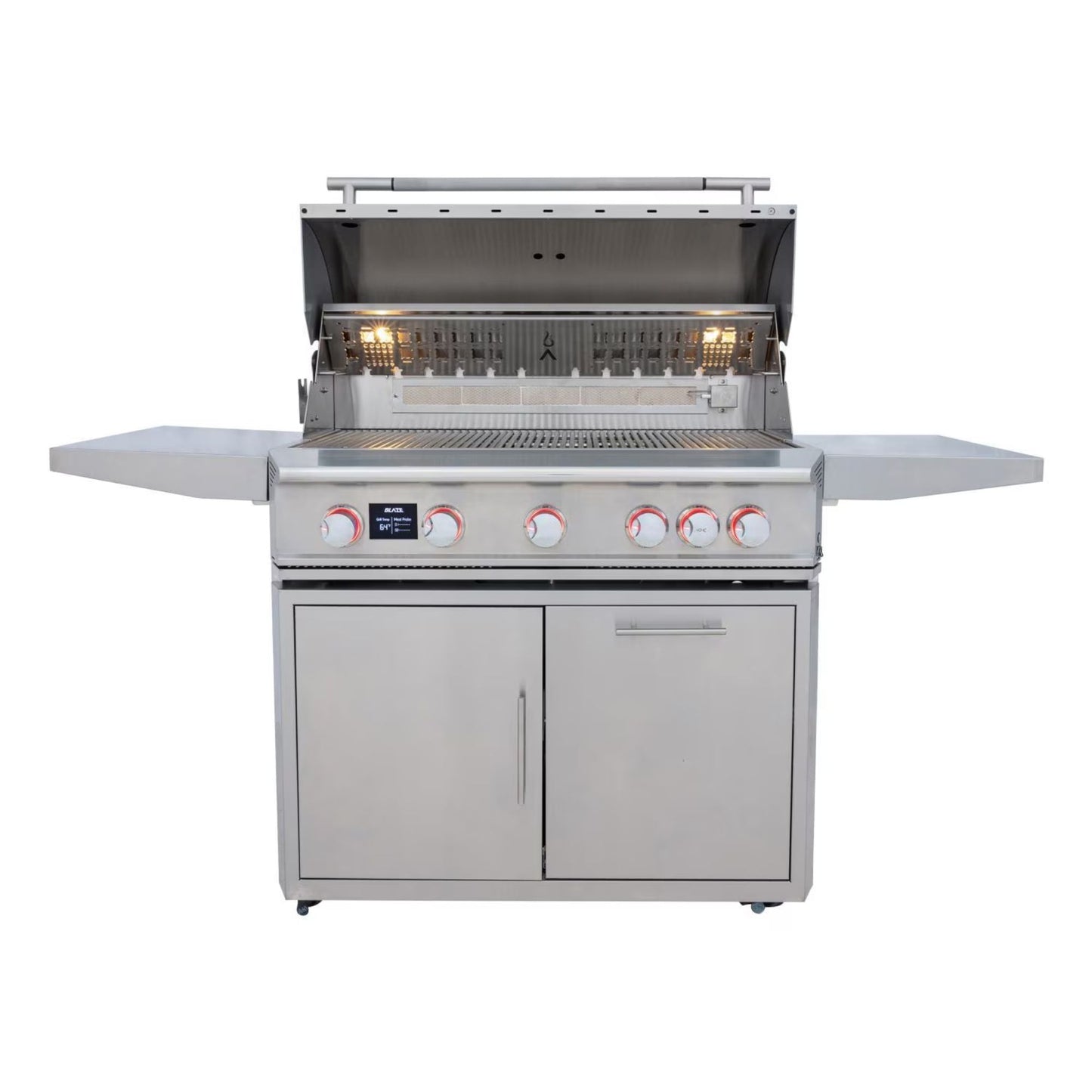 GRILLDEN™ blaze lte pro 40 inch 5 burner freestanding gas grill w digital temperature screen rear infrared burner