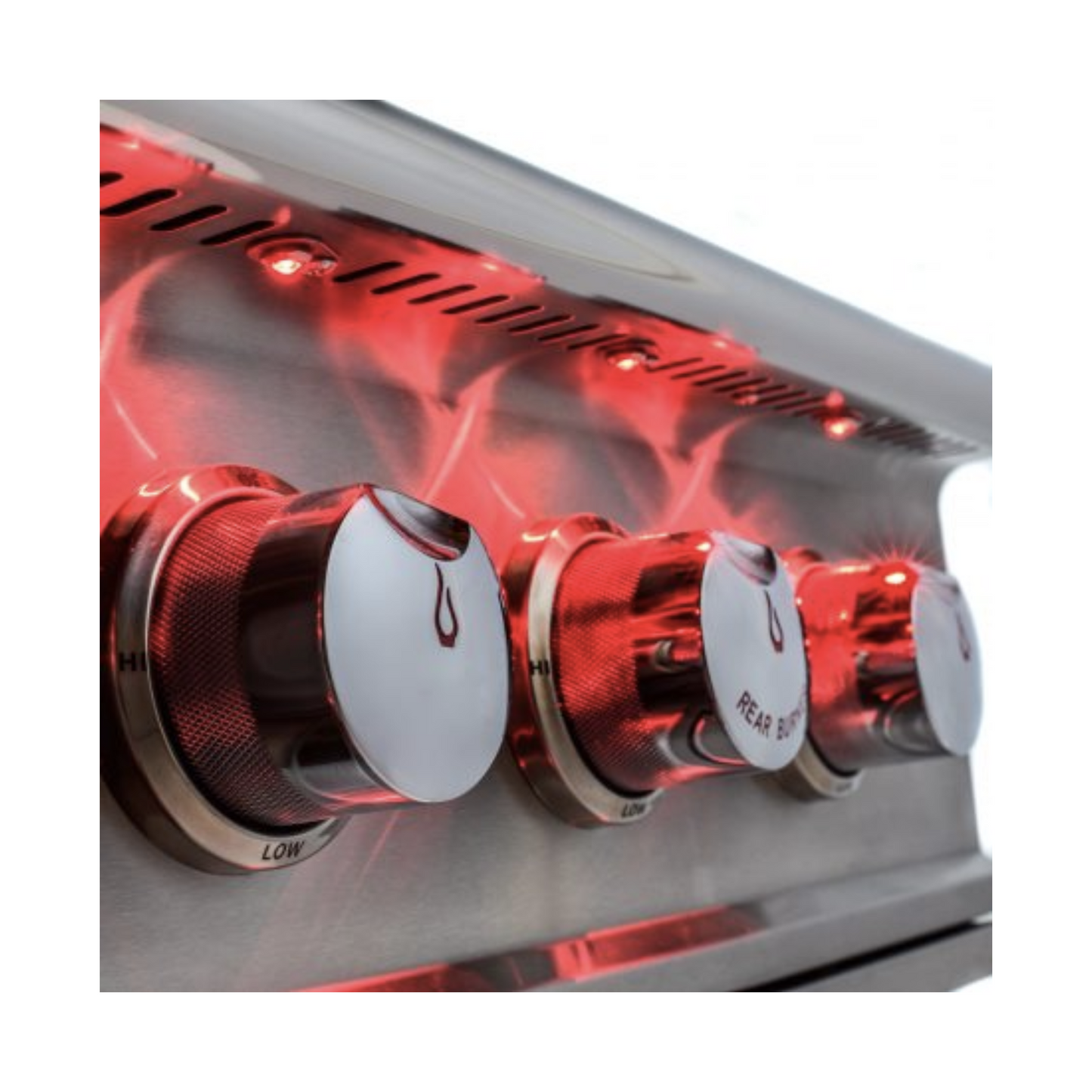 GRILLDEN™ blaze professional 44 inch 4 burner built in gas grill with rear infrared burner