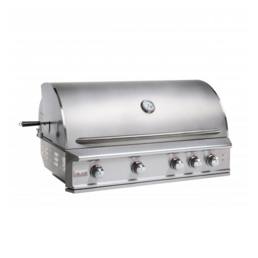 GRILLDEN™ blaze professional 44 inch 4 burner built in gas grill with rear infrared burner