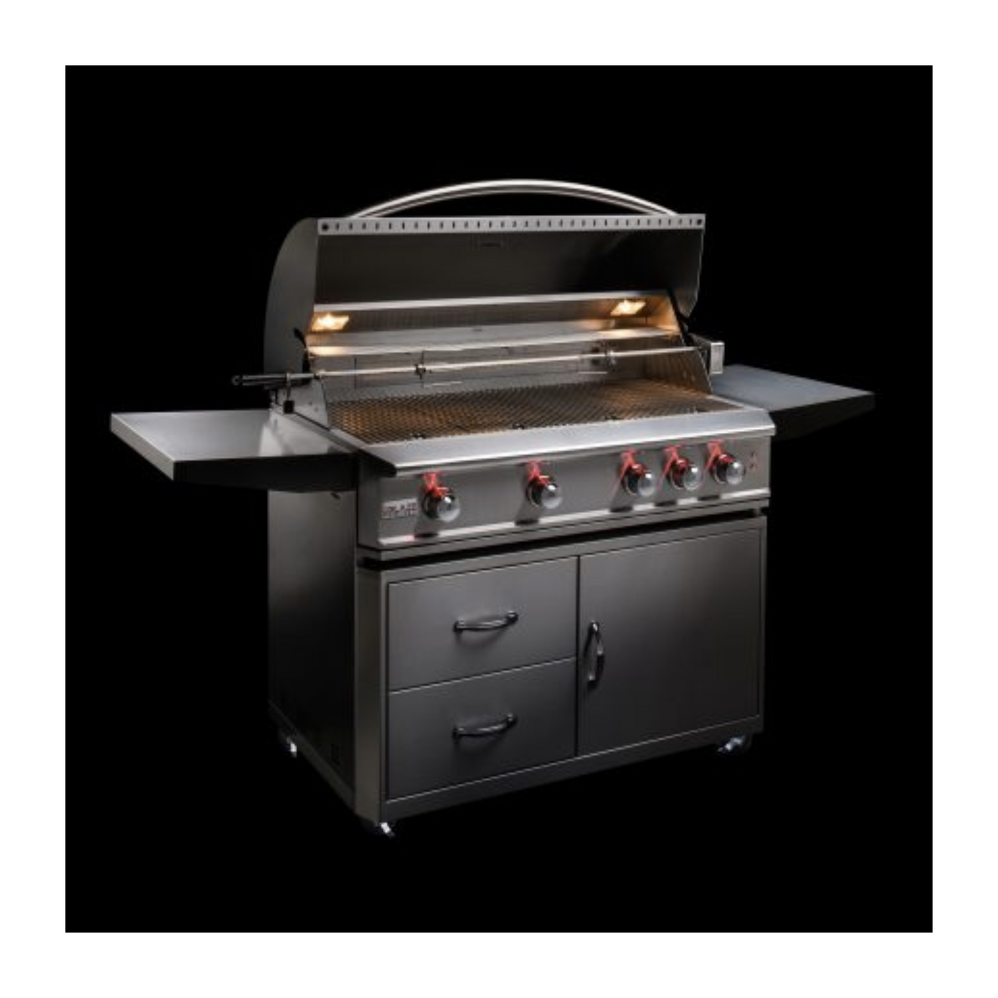 GRILLDEN™ blaze professional 44 inch 4 burner built in gas grill with rear infrared burner