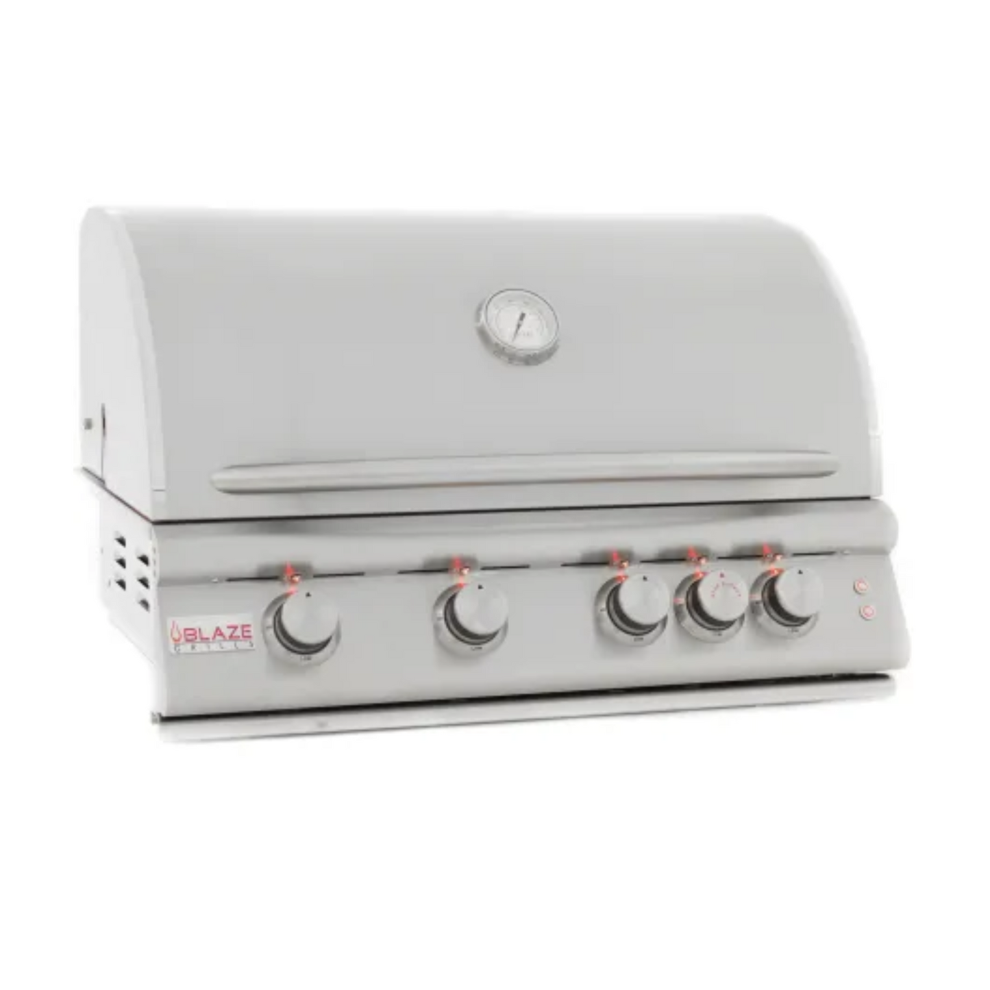 GRILLDEN™ blaze 32 inch 4 burner lte built in gas grill with rear burner and built in lighting system