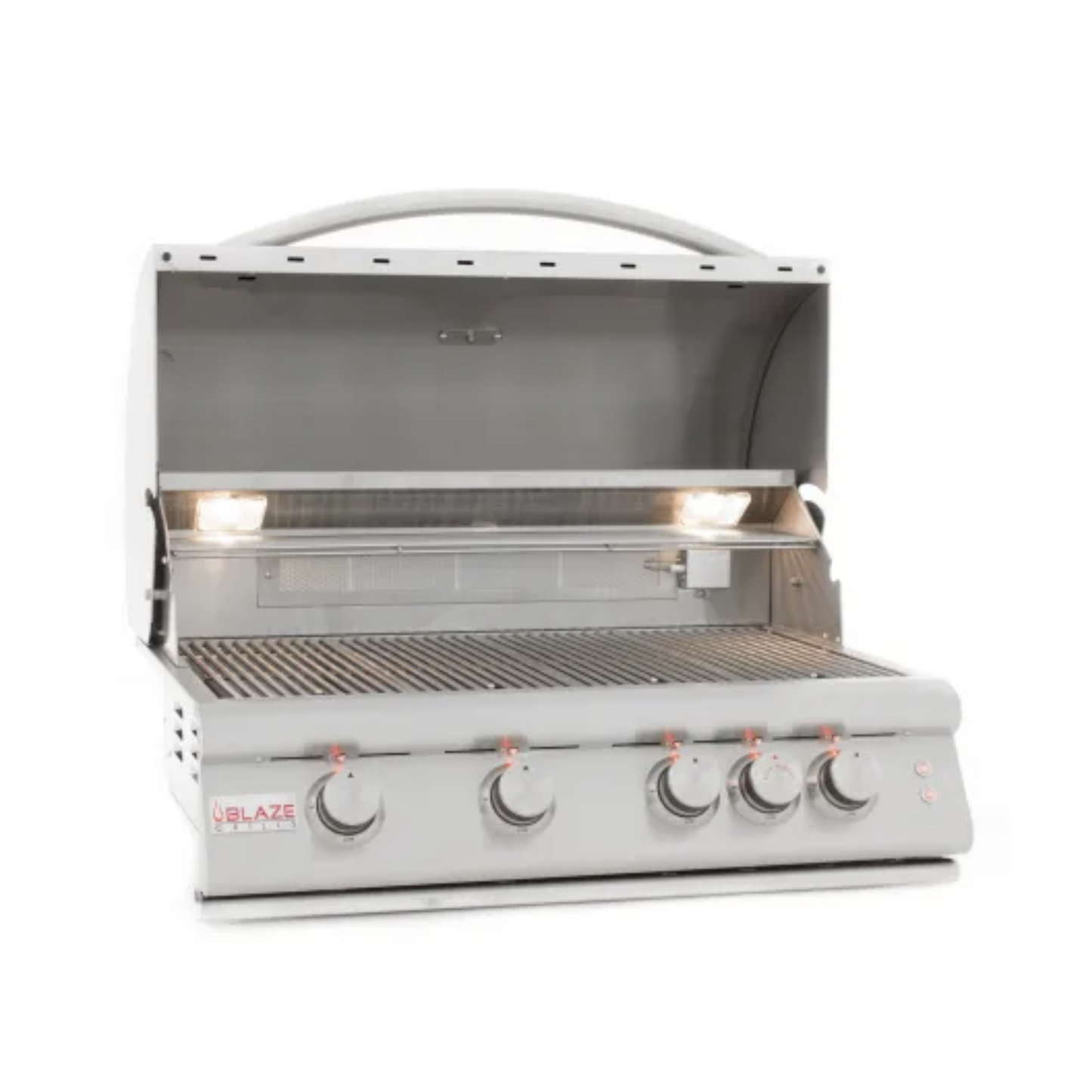 GRILLDEN™ blaze 32 inch 4 burner lte built in gas grill with rear burner and built in lighting system
