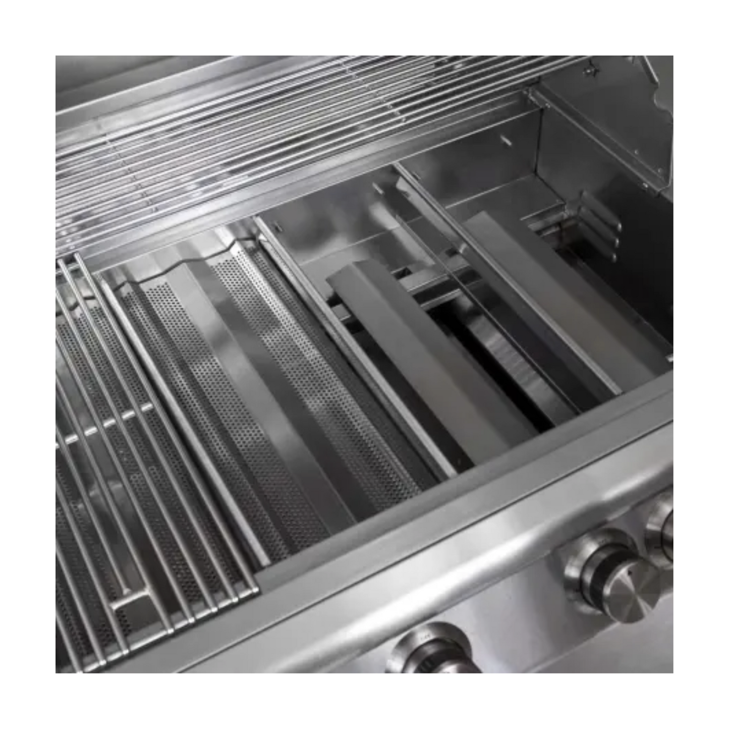 GRILLDEN™ blaze 32 inch 4 burner lte built in gas grill with rear burner and built in lighting system