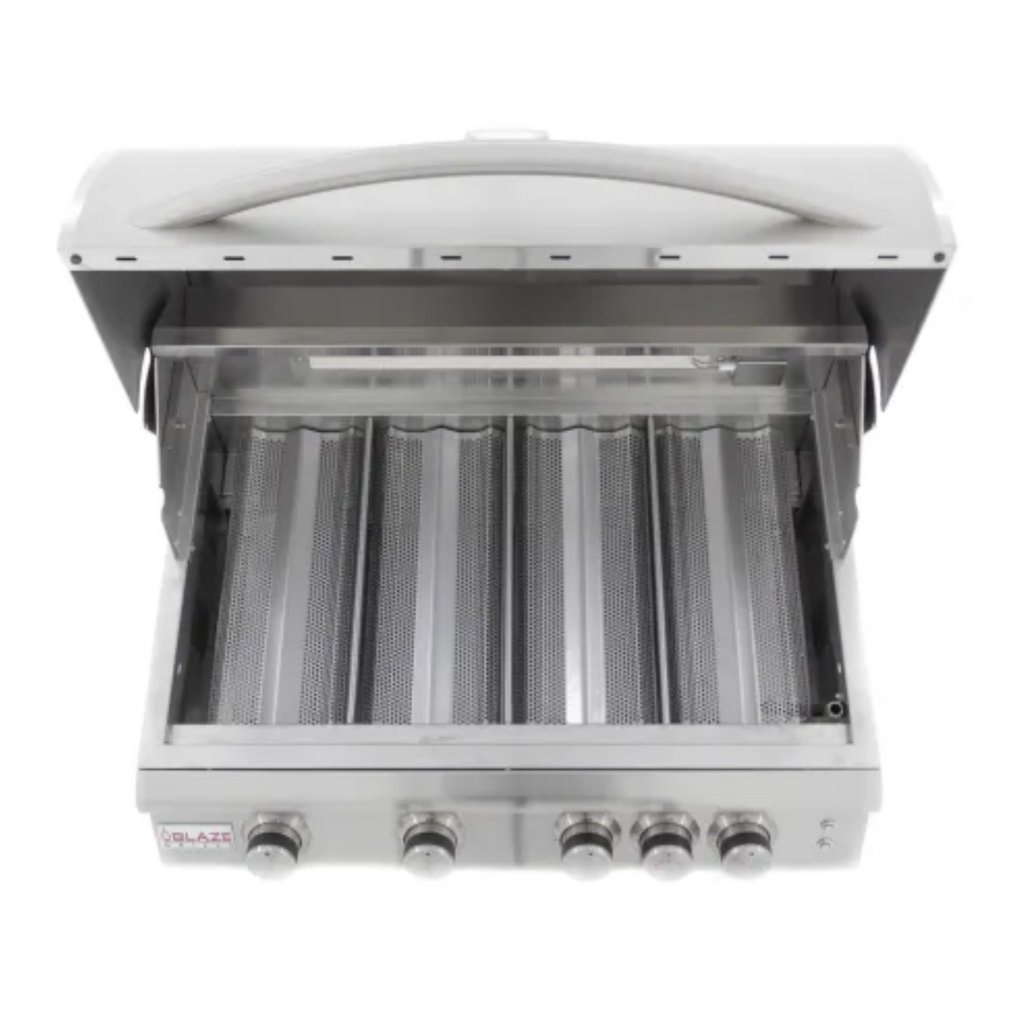 GRILLDEN™ blaze 32 inch 4 burner lte built in gas grill with rear burner and built in lighting system