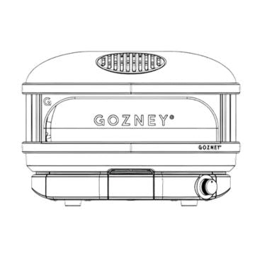 GRILLDEN™ gozney dome green outdoor dual fuel pizza oven
