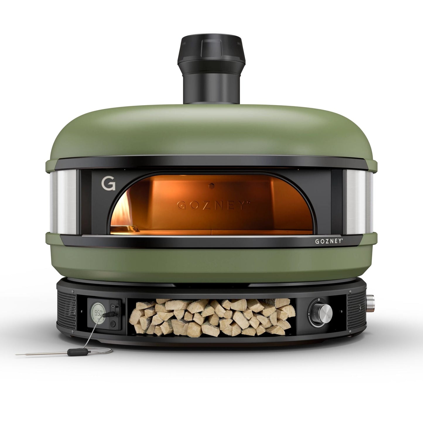 GRILLDEN™ gozney dome green outdoor dual fuel pizza oven