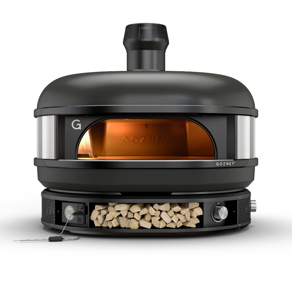 GRILLDEN™ gozney dome off black outdoor dual fuel pizza oven