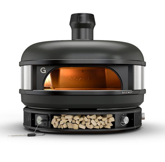GRILLDEN™ gozney dome off black outdoor dual fuel pizza oven