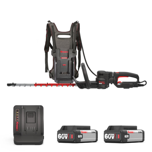 Kress KG260E 60V 67cm Cordless Brushless Backpack Hedge Trimmer