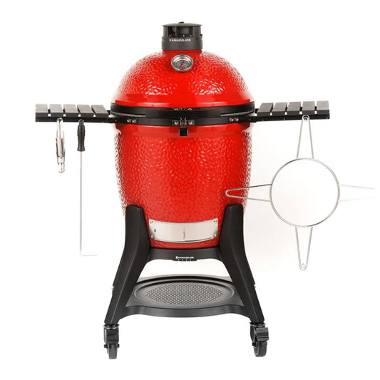GRILLDEN™ kamado joe classic joe iii freestanding 18 inch charcoal grill w grill gripper ash tool