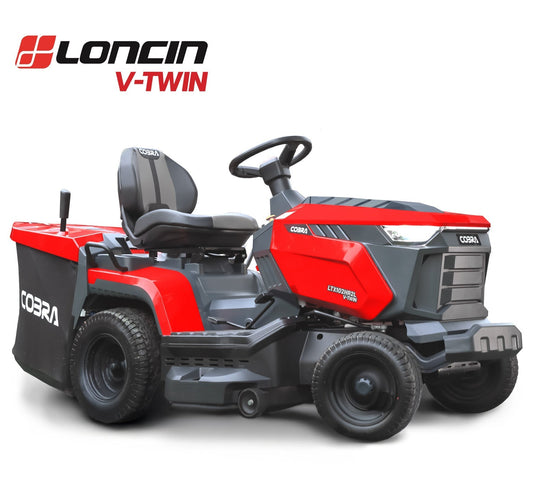 COBRA LTX102HR2L Premium 102 cm Rear Discharge Lawn Tractor with V-Twin Engine