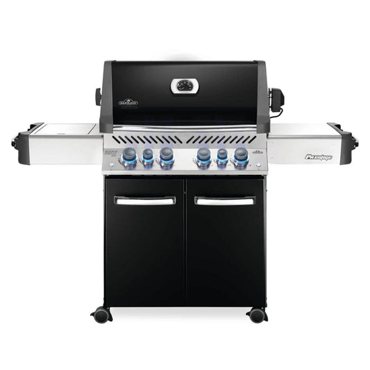 GRILLDEN™ napoleon prestige® 500 rsib black freestanding gas grill w infrared side and rear burners