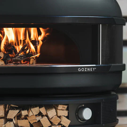 GRILLDEN™ gozney dome off black outdoor dual fuel pizza oven