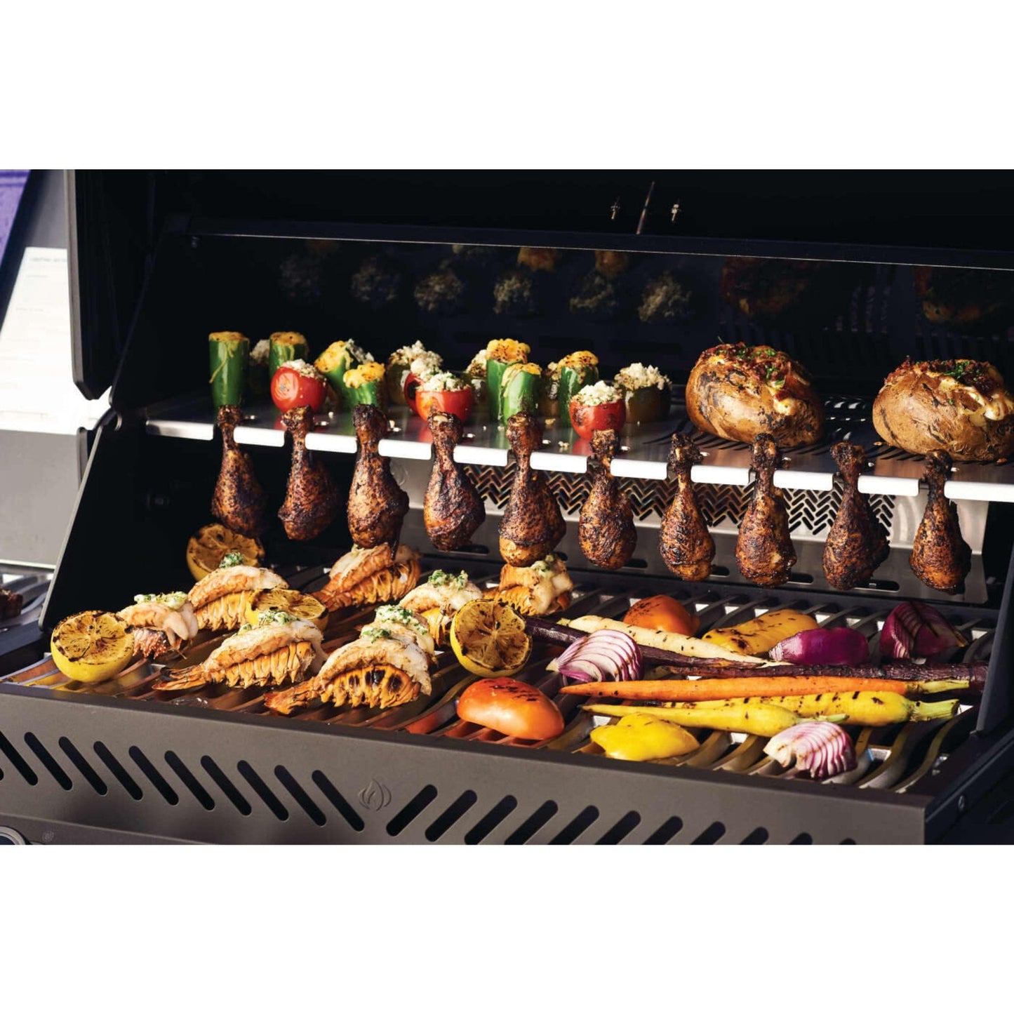 GRILLDEN™ napoleon phantom prestige 500 rsib freestanding gas grill w infrared side and rear burners