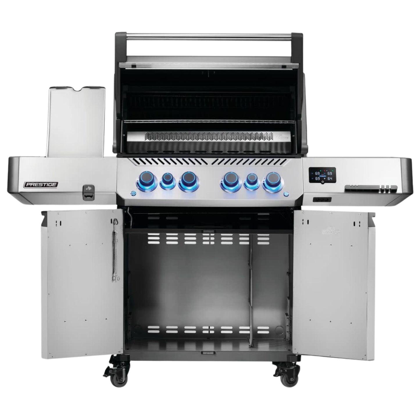 GRILLDEN™ napoleon new prestige® 500 connected rsib freestanding gas grill w infrared side and rear burner
