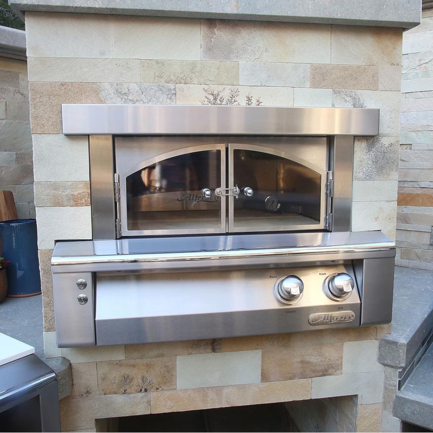 GRILLDEN™ alfresco 30 inch built in outdoor gas pizza oven