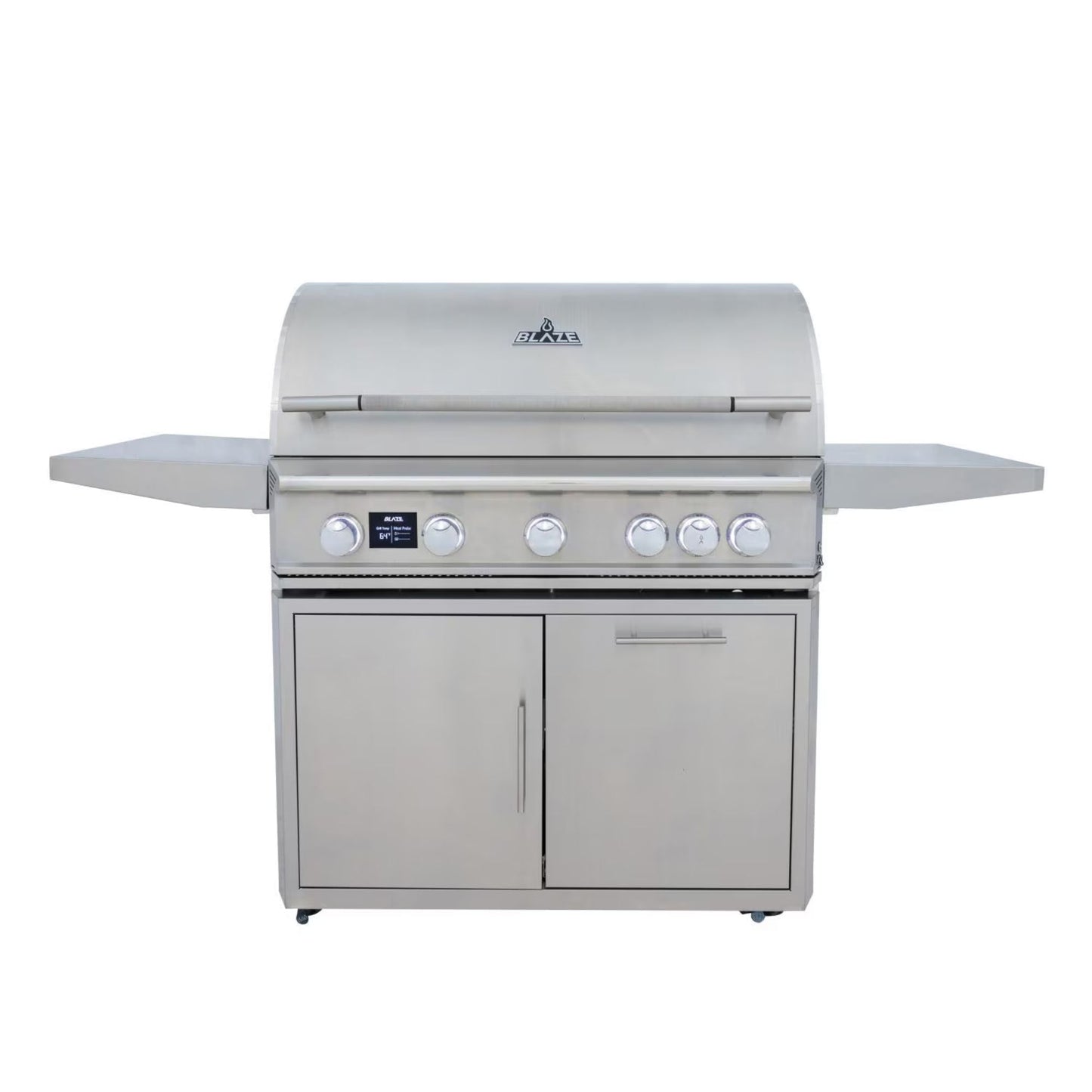 GRILLDEN™ blaze lte pro 40 inch 5 burner freestanding gas grill w digital temperature screen rear infrared burner