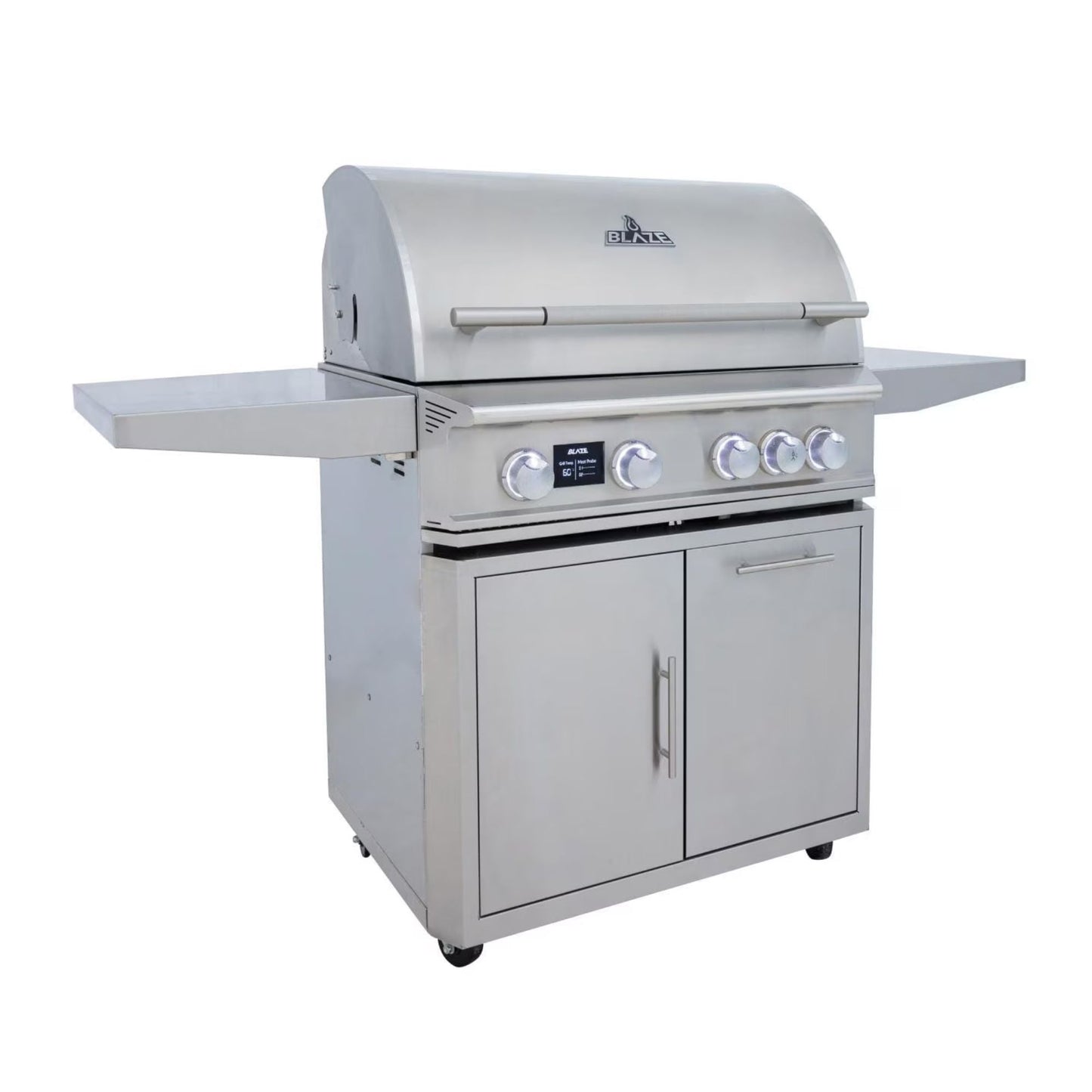 GRILLDEN™ blaze lte pro 32 inch 4 burner freestanding gas grill w digital temperature screen rear infrared burner
