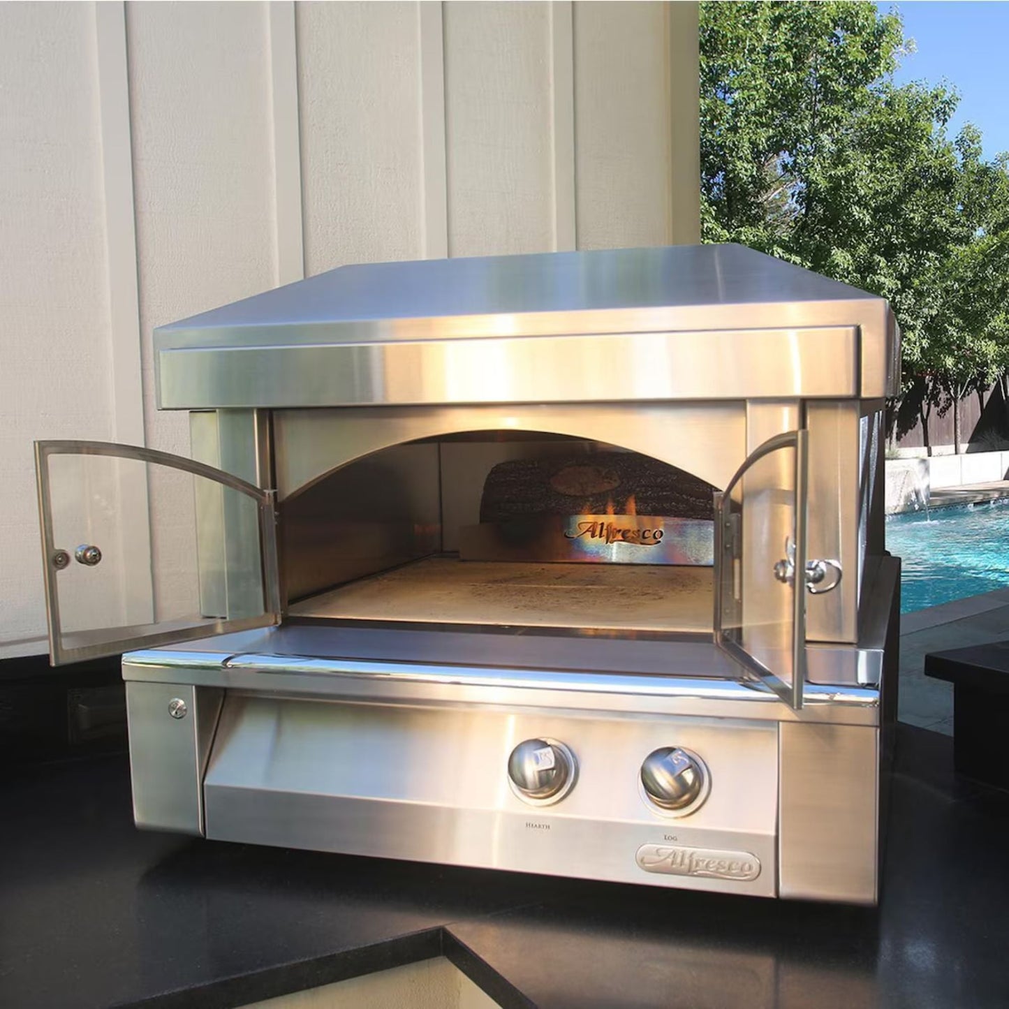 GRILLDEN™ alfresco 30 inch countertop outdoor gas pizza oven